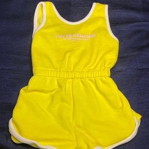 Girls tank top, shorts romper